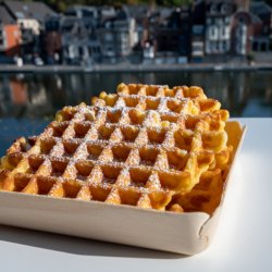 Eating Waffles Along the Meuse