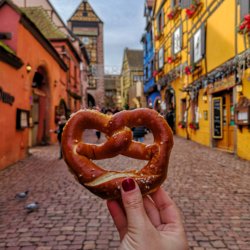 Pretzel elzas fietsen