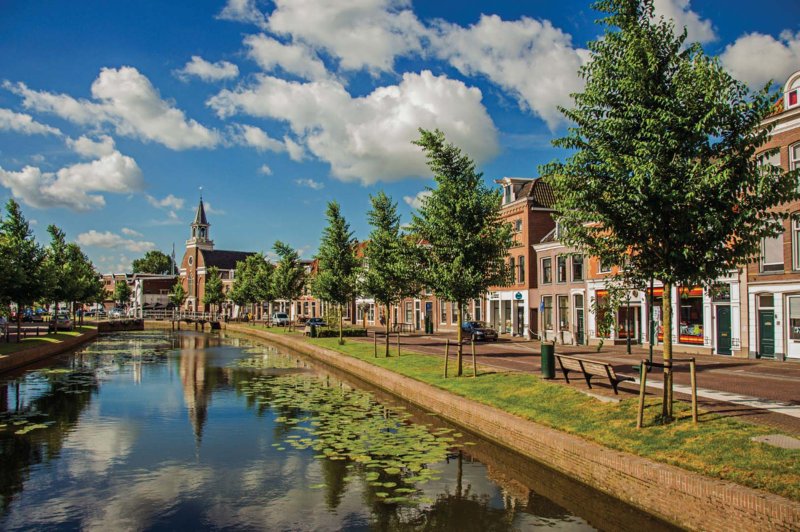 Weesp Dutch Waterlandscape Cycling